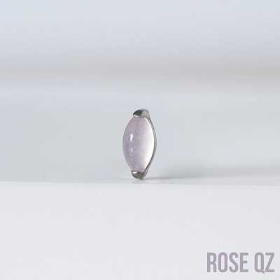 Накрутка Almond Natural Stone Pink Quartz 1.2 мм